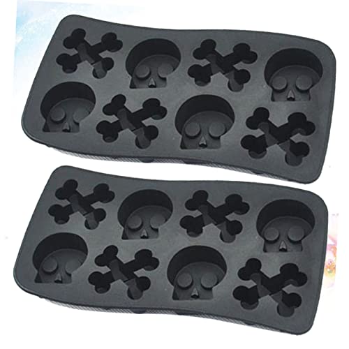 Molde para cubos de hielo Halloween Calavera 2 piezas miniatura 7