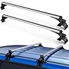 KUIPERAUTO 165lbs 48 inch Universal Roof Rack Cross Bars Compatible for Cars,SUV and Vans with Naked Roof Aluminum Adjustable 3 Clamps Rooftop Luggage Carrier Rack for Bike Canoe Kayak Cargo Box