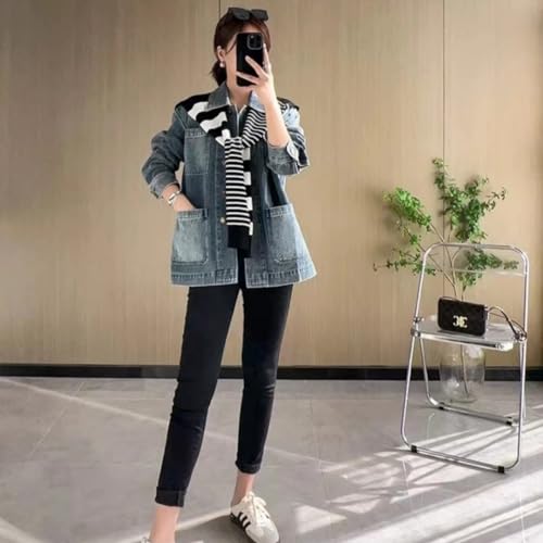Image of WaJuemy Sweater Shawl Wraps for Women Sweater Knitted Knotted Shawls Travel Casual Scarf Cape Shoulder Tops Fashion Wrap
