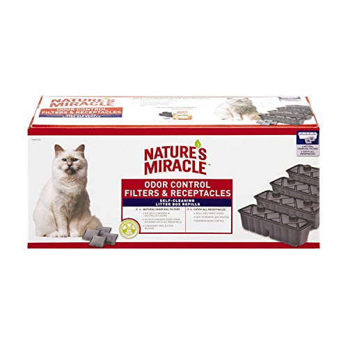 Nature's Miracle NMRF200 Odor Control Filters & Receptacles (4 Pack)