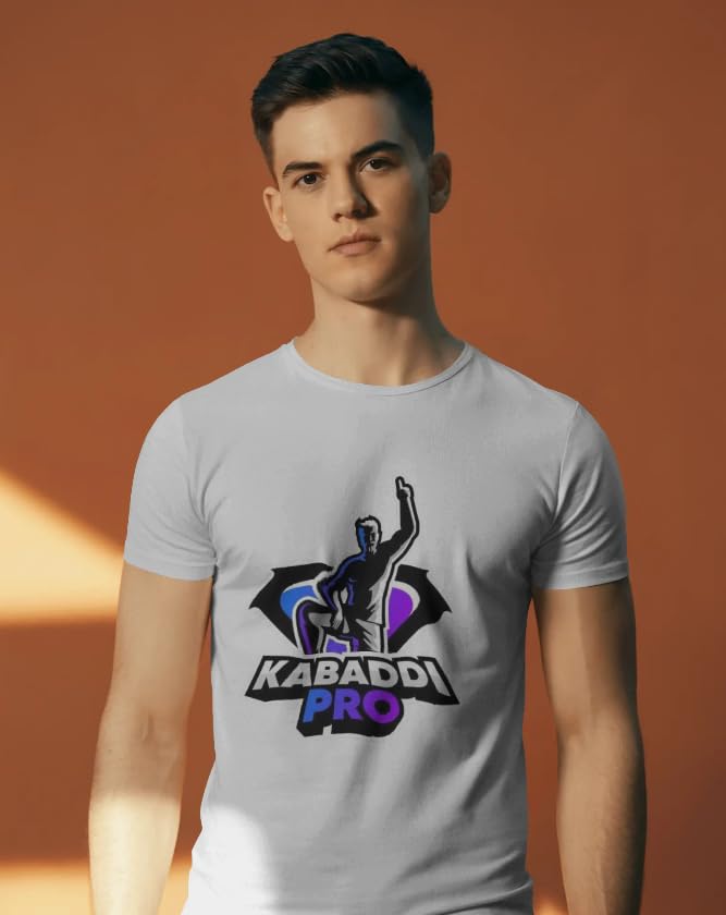 VASAL Unisex Kabaddi T-Shirt for Gym & Sports | Dry Fit Polyester | Round Neck Tee for Men & Women | Sweat-Absorbing Fabric (in, Alpha, 2XL, Regular) White 4