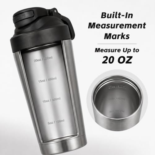 24-Oz Truyis Insulated Stainless Steel Protein Shaker Bottle 11.99 + Free Shipping w/ Prime or on 35+ + 50% Off Code 2Y5M0X5U - image 6