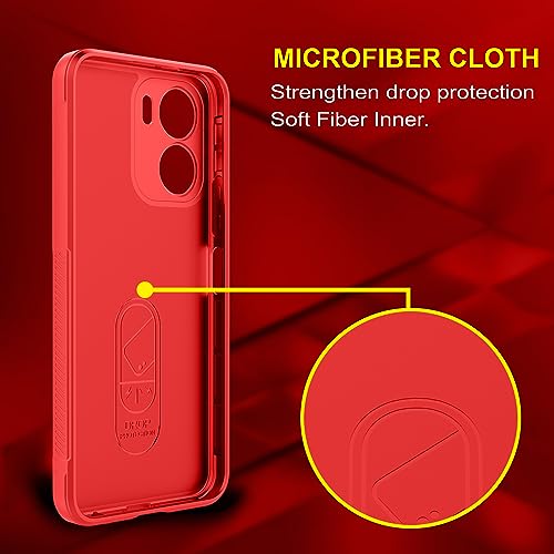 Image of amazon basics Back Case Cover for Vivo Y16 (Silicone Red)