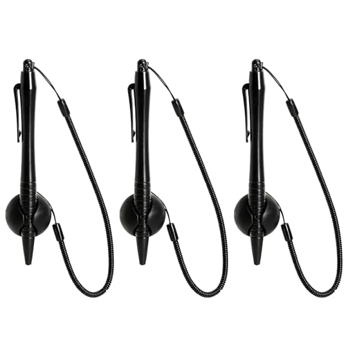 3 PCS pour écran tactile résistif avec cordon rétractable et base adhésive stylet tactile résistif pour POS PDA PC industriel écran de signature...