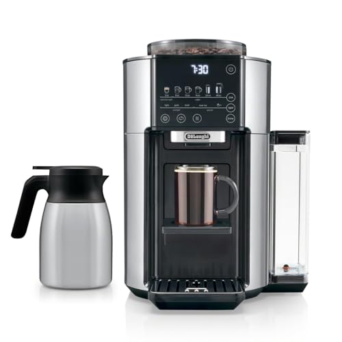 De'Longhi TrueBrew Drip Coffee Maker, Built in Grinder, Single...