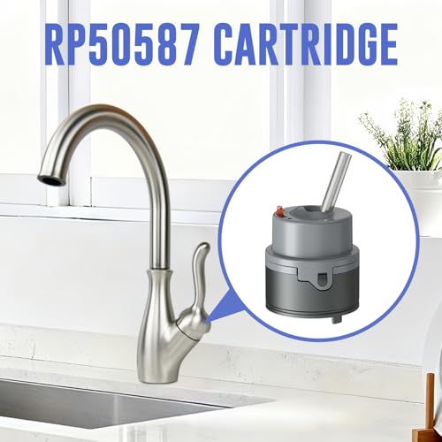 Image of RP50587 Valve Cartridge Compatible with Delta Single Handle Kitchen and Lavatory Faucets, Works with 36mm DIAMOND Seal Technology Models