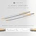 Cross Classic Century Refillable Pen & Pencil Gift Set Presented in a Luxury Gift Box - Medium Point, Black Ink, Medalist