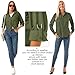 Women's Quick Dry Sun UV Protection Convertible Long Sleeve Shirts for Hiking Camping Fishing Sailing (5026 Army green S)