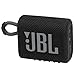 JBL Go 3 Bocina Portátil Bluetooth, 4.2 W de Potencia, Reproducción 5 Horas, Resistente al Agua y al Polvo IP67 - Negro