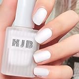 Matte Nagellack - Weiß Schnelltrocknend & Langanhaltend ungiftige Regulärer Nagellacke, Hochwertig Matt Effect Farblack, Nail Polish für Anfänger DIY Nail Art, Maniküre ohne UV Licht (White)