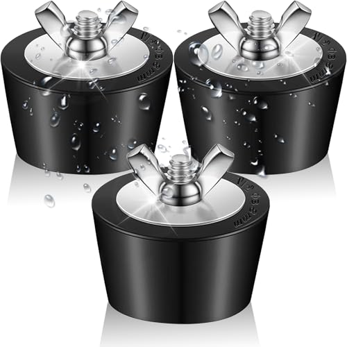 Tapones de Invierno para Piscina 3pcs Tapón de Invierno de Expansión de Goma 38mm Boquilla Entrada Tapones Goma Duradera Skimmer Tapón para Invierno para Piscina Tuberías de Desagüe
