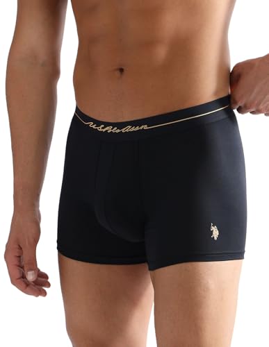 Image of U.S. Polo ASSN. Men PT004 4 Way Stretch Premium Lyocell Sustainable Underwear Trunks -Pack of 1