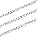DanLingJewelry 33FT Stainless Steel Cable Chain Link in Bulk for Necklace Jewelry Accessories DIY Making (Stainless Steel Color 8x6x1mm).