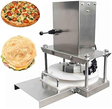 Electric Dough Press Machine , Commercial Roller Sheeter for Pizza, Tortilla and Pastry Dough Making