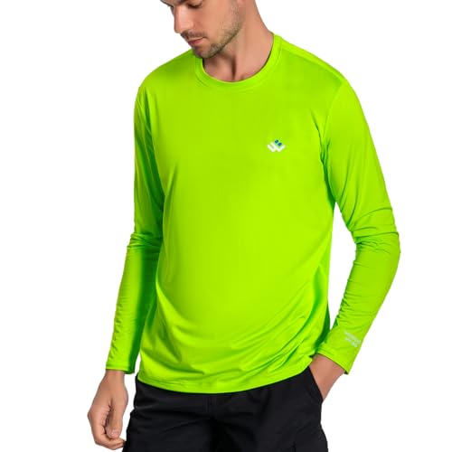 Wildbreath T-Shirt Manches Longues Homme UPF 50+ Vert Fluo