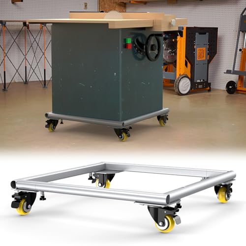 AUH Universal Rolling Mobile Base,Heavy Duty Adjustable Mobile Power Tool Base 25