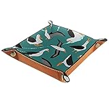 Maße: 16 x 16 cm / 20,5 x 20,5 cm. Mit Knöpfen. Dieses Kunstleder-Tablett ist in der Lage, täglich gebrauchte Gegenstände aufzubewahren, ohne zu viel Platz einzunehmen, ideal für Zuhause oder Büro, auf dem Schreibtisch, Schuhschrank, Wohnzimmertisch, Arbeitsplatte, Nachttisch, Kommoden usw.