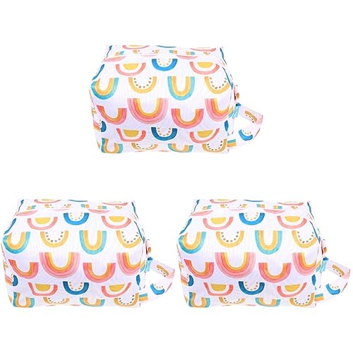 3 Pz Borsa Per Pannolini Per Custodia Per Per La Scuola Per Tovaglioli Per Neonati Porta Articoli Vari Panno Pul Impermeabile Colorful