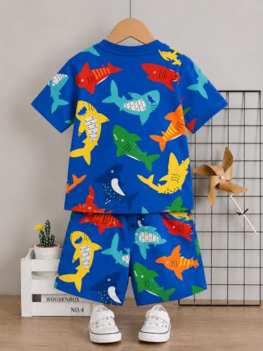 Image of THIIYA KIDS Boys Cotton Co-Ord Set | Printed T-Shirt & Shorts | Soft Comfortable Summer Wear for Kids