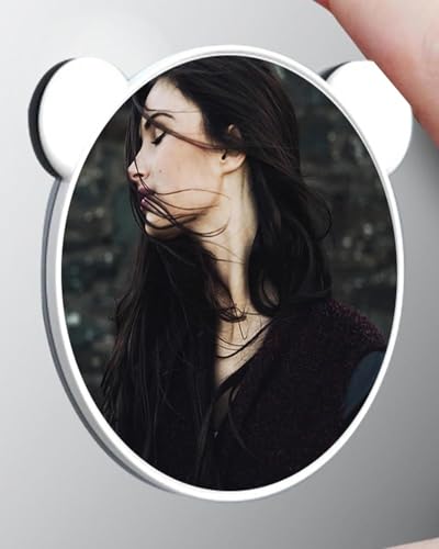 Image of AlakhDM Selfie Mirror, Portable Selfie Mirror for Back Camera, Portable Design, Universal Compatibility, White Finish, Ideal for Vlogging and Photography Recording, Cell & Accessories