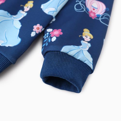 Image of Disney Outfits for Girls Long Sleeve Shirt Pocket Pant Toddler Sweatsuit | Officially Licensed丨Girls Clothes丨2-Piece Outfit丨Allover Print丨Ruffle Shoulder丨Jogger Pants丨Soft Feel丨Easy Care丨Mix & Match