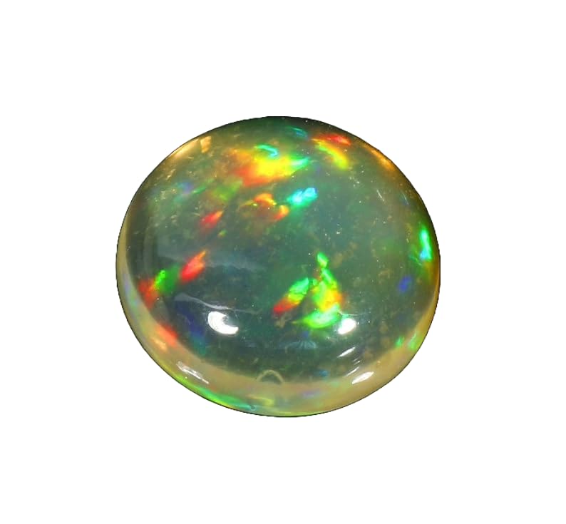 Opale éthiopienne AAA cabochon ovale multi feu éclat d'exception
