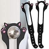 2PCS Cat Door Latch Holder,【8 Adjustable Sizes】 Stronger Flex Cat Door Stopper, Keep Door Open 1.5