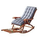 Ahorro de espacio: la mecedora se puede plegar para ahorrar espacio, puede colocarla en el maletero del automóvil e ir de picnic o de vacaciones con familiares o amigos. Esta es la forma ideal de relajarse en el jardín o disfrutar de unas vacaciones de camping al aire libre.