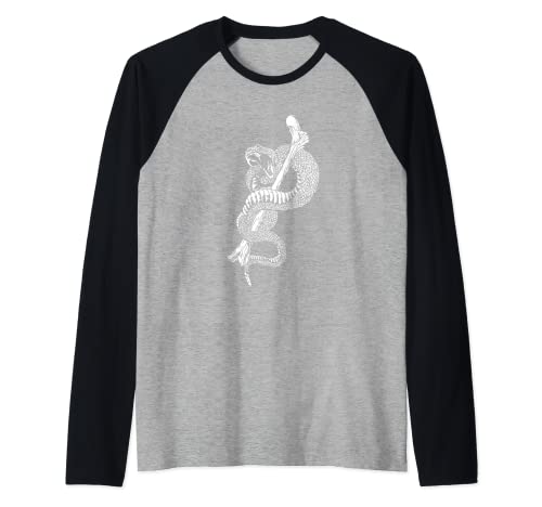 Bone Serpent Cobra Serpent à sonnettes Morsure Poison Cadeau Manche Raglan Cover