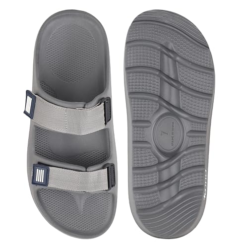 Image of URJO mens Pure-54 Men's Sliders Lightweight Stylish Anti-skid Arch Support Durable Dailywear Slipper By Welcome Slipper