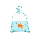 Goldfish Bag Iron On Embroidered Patch