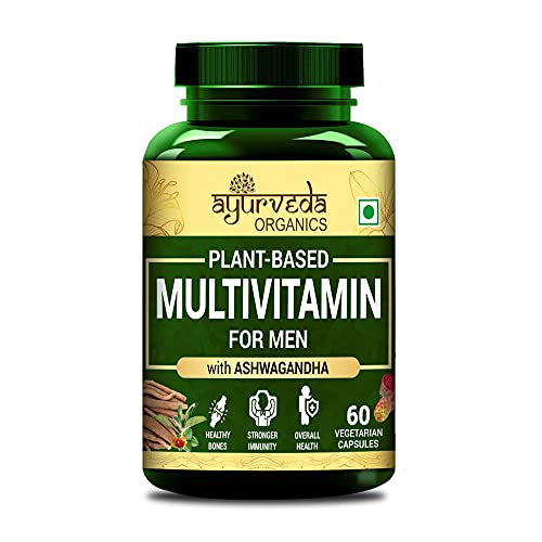 Ayurveda Organics Plant Based Multivitamin for Men With 60+ Multiminerals Ingredients for Strength, Immunity & Stamina – 60 Veg Capsules Ayurveda Organics Plant Based Multivitamin for Men With 60+ Multiminerals Ingredients for Strength, Immunity & Stamina – 60 Veg Capsules