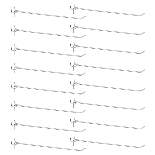HARFINGTON 100pcs Pegboard Shelving Hooks 12