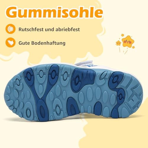 Mishansha Sandalen Mädchen Sommer Geschlossene Sandalen Kinder Atmungsaktiv Outdoor Sport Trekking & Wandersandalen Türkis 28 EU