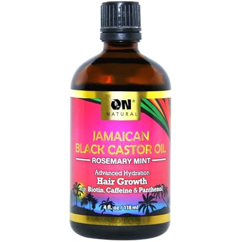 On Natural Jamaican Black Castor Oil [Rosemary Mint] 4 oz Cover