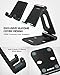 Nulaxy Tablet Stand, Fully Foldable, Adjustable Phone Stand, Desktop Holder Cradle Dock Compatible with iPad Mini Pro Air, Nintendo Switch, iPhone XS Max XR X 8 7 6S 6 Plus, 4-10'' Phones/ Tablets