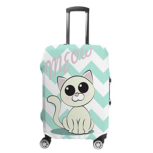 Housse de protection pour valise motif chat accessoire bagage extensible