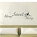Adesivo Murale Home Sweet Home Adesivo Murale Vinile Rimovibile Doppio Uccello Adesivo Murale Soggiorno Decorazione Camera Da Letto 59Cmx19Cm