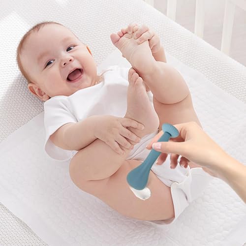Miniatura 3 de Aplicador De Crema Para Pañales, Cepillo De Silicona Para Crema De Pañales, Espátula Para Crema De Pañales, Espátula Para Glúteos De Bebé, Espátula Con Base De Succión Para Niños Y Niñas