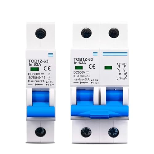 Disjoncteur DC MCB 6KA coupure rapide 500V 40A pour armoire solaire