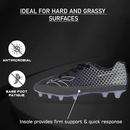 Image of KONEX Storm Studded Football Shoes for Boys | Waterproof Inner Lining with Lightweight Sole & Snug Fit Technology