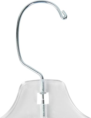 Miniatura 2 de Perchas de plástico transparente de 14 pulgadas para vestido junior - Caja de 100