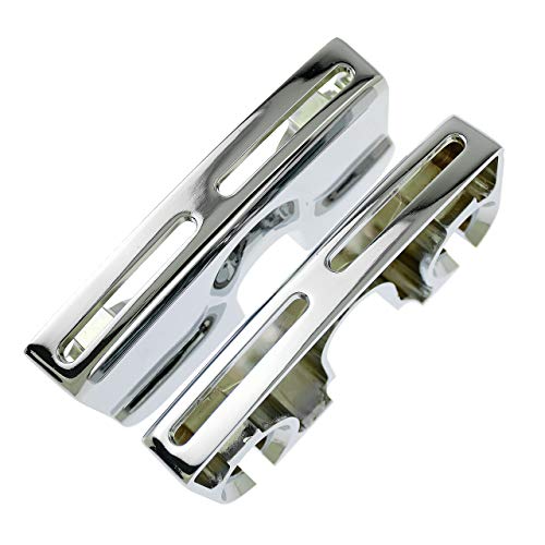 HDBUBALUS Capas de parafuso de cabeça de vela de ignição cromada esquerda e direita para Harley Dyna