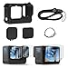 Produktbild FitStill Silikon Schutzhülle für Hero 12/ Hero 11 / Hero 10 / Hero 9 Black, Objektivdeckel & Displayschutz & Lanyard für Go pro Hero 12 Hero 11 Hero 10 Hero 9 Black Zubehör Kit