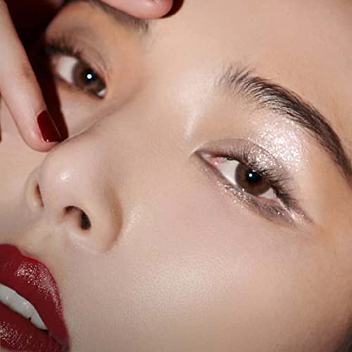 Daeuwiutr White Glitter Eyeshadow Primer Palette Waterproof Smudge Proof Long Lasting Shimmer Eyeshadow Create Highlight And Shadow Perfect Finish Eye Makeup(White Glitter 9#) #TOP1