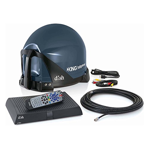 KING VQ4510 Tailgater Bundle - Portable Satellite TV Antenna and Dish HD Solo VIP 211z Receiver