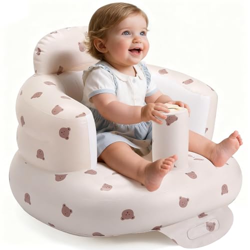 Image of Inflatable Baby Seat for 3-36 Months Blow Up Floor Seat