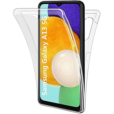 HUANGTAOLI Screen Protector Phone Case for Samsung Galaxy A13 5G, Transparent Bumper Front and Back Shockproof 360 Full Body Case for Samsung Galaxy A13 5G Cover