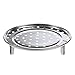 Produktbild 73JohnPol Multifunktionale Home Kitchen Runde Form Edelstahl Steamer Rack Insert Suppentopf Dampftablett Stehen Kochgeschirr Werkzeug, Silber