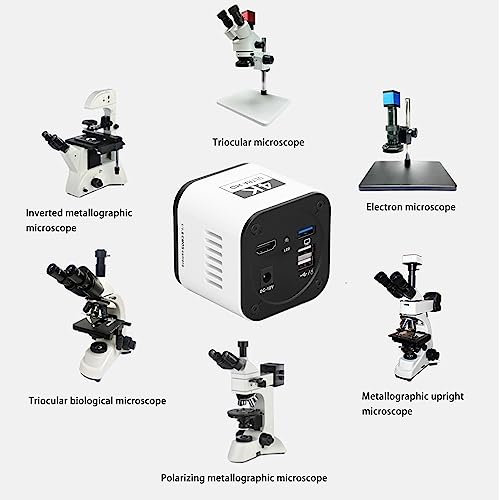 Image of Industrial Camera, 1 /1.8 IMX334 Sensor 4K VGA Microscope Camera US Plug 100-240V